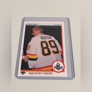 🏒 1990-91 Upper Deck Jason Herter #325 – Star Rookie (Vancouver Canucks)